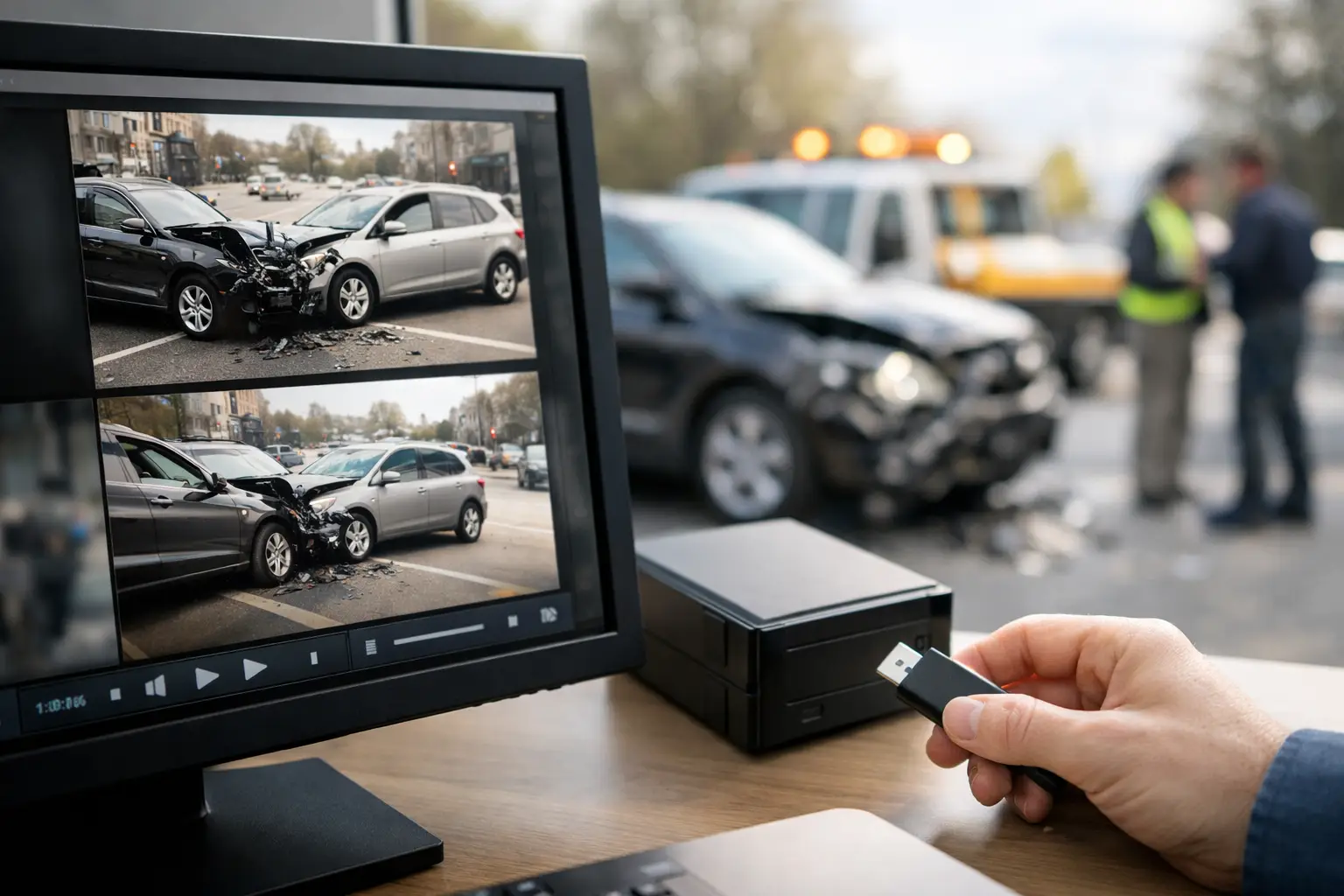 How to Preserve Surveillance Footage After a Crash